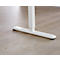 Schäfer Shop Select Schreibtisch Start Off, elektrisch höhenverstellbar, Rechteck, T-Fuß, B 1600 x T 800 x H 755-1255 mm, lichtgrau/weiß 