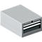 Schäfer Shop Select Schubladenschrank 18-27, 2 Schübe (H 50/100mm), bis 200 kg, B 411 x T 572 x H 250 mm, anthrazitgrau/weißaluminium