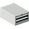 Schäfer Shop Select Schubladenschrank 18-27, 2 Schübe (H 75/75mm), bis 200 kg, B 411 x T 572 x H 250 mm, anthrazitgrau/lichtgrau