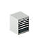 Schäfer Shop Select Schubladenschrank 27-27, 6 Schubl., bis 200 kg, B 564 x T 572 x H 700 mm, anthrazitgrau/lichtgrau 