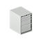 Schäfer Shop Select Schubladenschrank 27-36, 4 Schübe, bis 200 kg, B 564 x T 725 x H 800 mm, lichtgrau/lichtgrau