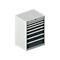 Schäfer Shop Select Schubladenschrank 36-27, 8 Schübe, bis 200 kg, B 717 x T 572 x H 1000 mm, lichtgrau/anthrazitgrau