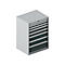 Schäfer Shop Select Schubladenschrank 36-27, 8 Schübe, bis 200 kg, B 717 x T 572 x H 1000 mm, weißalu/anthrazitgrau