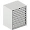 Schäfer Shop Select Schubladenschrank 36-27, 8 Schübe, bis 200 kg, B 717 x T 572 x H 850 mm, lichtgrau