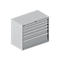 Schäfer Shop Select Schubladenschrank 54-27, 6 Schübe, bis 75 kg, B 1023 x T 572 x H 850 mm, weißalu/weißaluminium
