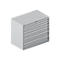 Schäfer Shop Select Schubladenschrank 64-36, 7 Schübe, bis 75 kg, B 1193 x T 725 x H 1000 mm, weißalu
