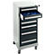 Schäfer Shop Select Schubladenschrank SFR 70, 7 Schübe, mit Rollen, lichgrau RAL 7035 anthrazitgrau RAL 7016