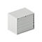 Schäfer Shop Select Schubladenschrank WSK 54-36, Stahl, 6 Schübe, bis 75 kg, B 1023 x T 725 x H 1000 mm, lichtgrau/lichtgrau