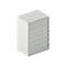 Schäfer Shop Select Schubladenschrank WSK 54-36, Stahl, 9 Schübe, bis 75 kg, B 1023 x T 725 x H 1450 mm, lichtgrau/lichtgrau