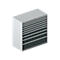 Schäfer Shop Select Schubladenschrank WSK 78–36 E, Stahl, 10 Schübe, 200 kg Traglast, B 1431 mm x T 725 mm x H 1450 mm, weißalu/anthrazitgrau