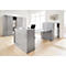 Schäfer Shop Select Schuifdeurkast MS iCONOMY, staal, 5 ordnerhoogten, B 1200 x D 400 x H 1935 mm, lichtgrijs RAL 7035