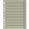 Schäfer Shop Select Separadores con pestañas, formato DIN A4, impresión lineal, 100 unidades, gris