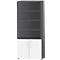 Schäfer Shop Select SET UP combi-boekenkast, 6 OH, B 800 x D 420 x H 2196 mm, grafiet/wit 