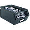 Schäfer Shop Select Sichtlagerkasten mit Tragestab, Stahl, L 357 x B 211 x H 145 mm, 8,5 l, 60 kg, RAL 5008 (graublau)
