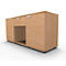 Schäfer Shop Select Sideboard, 2 portes + tiroir, verrouillable, Aggloméré, l. 1500 x P 420 x H 663 mm, hêtre