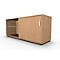 Schäfer Shop Select Sideboard, avec porte coulissante, verrouillable, aggloméré, l. 1600 x P 500 x H 663 mm, réglable à droite, hêtre
