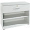 Schäfer Shop Select Sideboard, met schuiflade, afsluitbaar, spaanplaat, B 800 x D 420 x H 663 mm, lichtgrijs