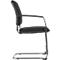 Schäfer Shop Select silla basculante SSI Proline Visit P2, ergonómica, apoyabrazos, apilable hasta 4 piezas, acero y funda de tela, An. 480 x Pr. 480 x Al. 480 mm, alusibérico/negro