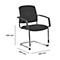 Schäfer Shop Select silla basculante SSI Proline Visit P2, ergonómica, apoyabrazos, apilable hasta 4 piezas, acero y funda de tela, An. 480 x Pr. 480 x Al. 480 mm, alusibérico/negro