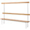 Schäfer Shop Select Sitzbank, für Umkleideräume, mit Rückwand, 7 Doppelhaken, B 1495 x T 310 x H 415 mm, lichtgrau 