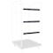 Schäfer Shop Select Spannband gummitex® BASIC, für Rollboxen ADB BASICline, Spannweite 750 mm, 2 Drahthaken, UV-beständig, L 520 x B 50 mm, PE-Fasern & Gummi, dunkelgrau
