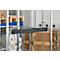Schäfer Shop Select Spannband gummitex® BASIC, für Rollboxen ADB BASICline, Spannweite 750 mm, 2 Drahthaken, UV-beständig, L 520 x B 50 mm, PE-Fasern & Gummi, dunkelgrau