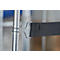 Schäfer Shop Select Spannband gummitex® BASIC, für Rollboxen ADB BASICline, Spannweite 750 mm, 2 Drahthaken, UV-beständig, L 520 x B 50 mm, PE-Fasern & Gummi, dunkelgrau