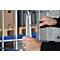 Schäfer Shop Select Spannband gummitex® BASIC, für Rollboxen ADB BASICline, Spannweite 750 mm, 2 Drahthaken, UV-beständig, L 520 x B 50 mm, PE-Fasern & Gummi, dunkelgrau