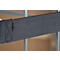 Schäfer Shop Select Spannband gummitex® BASIC, für Rollboxen ADB BASICline, Spannweite 750 mm, 2 Drahthaken, UV-beständig, L 520 x B 50 mm, PE-Fasern & Gummi, dunkelgrau