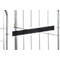 Schäfer Shop Select Spannband gummitex® BASIC, für Rollboxen ADB BASICline, Spannweite 750 mm, 2 Drahthaken, UV-beständig, L 520 x B 50 mm, PE-Fasern & Gummi, dunkelgrau