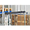 Schäfer Shop Select Spannband gummitex® BASIC, für Rollboxen BASICline, Spannweite 750 mm, 1 Drahthaken & 1 Drahtöse, UV-beständig, L 560 x B 50 mm, PE-Fasern & Gummi, dunkelgrau