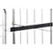 Schäfer Shop Select Spannband gummitex® BASIC, für Rollboxen BASICline, Spannweite 750 mm, 1 Drahthaken & 1 Drahtöse, UV-beständig, L 560 x B 50 mm, PE-Fasern & Gummi, dunkelgrau