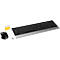 Schäfer Shop Select Sparset Funktastatur & Funkmaus, QWERTZ, Handballenauflage, 5-Tasten-Maus, schwarz-silber, inkl. 10 x Micro AAA Batterien mit 1,5 V