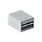 Schäfer Shop Select SSI SCHÄFER Schubladenschrank 27-36, 3 Schübe, bis 200 kg, B 564 x T 725 x H 400 mm, anthrazitgrau/weißaluminium