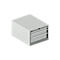 Schäfer Shop Select SSI SCHÄFER Schubladenschrank 27-36, 3 Schübe, bis 200 kg, B 564 x T 725 x H 400 mm, lichtgrau/lichtgrau