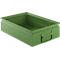 Green metal box with handle and embossed 'SCHÄRERCHOP'.