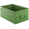 Green metal box with handle and the inscription SCHÄFERSHOP.