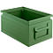 Green metal box with handle. The lettering "SCHÄFERSHOP" can be seen on the side.