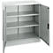 Schäfer Shop Select stalen kast, 2 OH, 2 in hoogte verstelbare legborden, draaicilinderslot, B 916 x D 422 x H 1000 mm, lichtgrijs RAL 7035/lichtgrijs RAL 7035