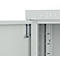 Schäfer Shop Select stalen kast, 2 OH, 2 in hoogte verstelbare legborden, draaicilinderslot, B 916 x D 422 x H 1000 mm, lichtgrijs RAL 7035/lichtgrijs RAL 7035