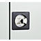 Schäfer Shop Select stalen kast, 2 OH, 2 in hoogte verstelbare legborden, draaicilinderslot, B 916 x D 422 x H 1000 mm, lichtgrijs RAL 7035/lichtgrijs RAL 7035
