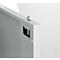 Schäfer Shop Select stalen kast, 2 OH, 2 in hoogte verstelbare legborden, draaicilinderslot, B 916 x D 422 x H 1000 mm, lichtgrijs RAL 7035/lichtgrijs RAL 7035