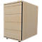 Schäfer Shop Select Standcontainer 13333, 1 Utensilienauszug, abschließbar, 3 Schübe, B 428 x T 800 x H 740 mm, Ahorn
