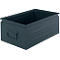 Schäfer Shop Select stapelbak, 29,5 l, 50 kg, L 527 x B 308 x H 200 mm, staal, RAL 5008 (grijsblauw)
