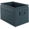 Schäfer Shop Select stapelbak, 40 l, 150 kg, L 480 x B 308 x H 301 mm, staal, RAL 5008 (grijsblauw)