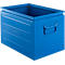 Schäfer Shop Select stapelbak, 40 l, 150 kg, L 480 x B 308 x H 301 mm, staal, RAL 5015 (hemelsblauw)