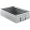 Schäfer Shop Select Stapelbox, 16 l, 100 kg, L 478 x B 307 x H 120 mm, Stahl, galvanisch verzinkt