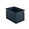 Schäfer Shop Select Stapelbox, 3,5 l, 8 kg, L 210 x B 147 x H 130 mm, Stahl, RAL 5008 (graublau)