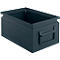 Schäfer Shop Select Stapelbox, 8,5 l, 60 kg, L 330 x B 209 x H 150 mm, Stahl, RAL 5008 (graublau)
