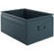 Schäfer Shop Select Stapelbox Serie, 83 l, 250 kg, L 658 x B 459 x H 300 mm, Stahl, RAL 5008 (graublau)